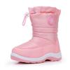 Ahannie Girls Snow Boots Toddler Kids Winter Boots Water Resistant Warm Side Zipper Shoes(Toddler/Little Kid) (Pink-7) view 1