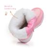 Ahannie Girls Snow Boots Toddler Kids Winter Boots Water Resistant Warm Side Zipper Shoes(Toddler/Little Kid) (Pink-7) view 3