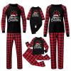 Christmas Pajamas for Women, Christmas Pajamas Matching Family Couples Pjs Sets Plus Size Holiday Outfits Cotton Satin Silk Pijamas Navideas Familiares 2024 Festival Red Black Plaid Pants view 1