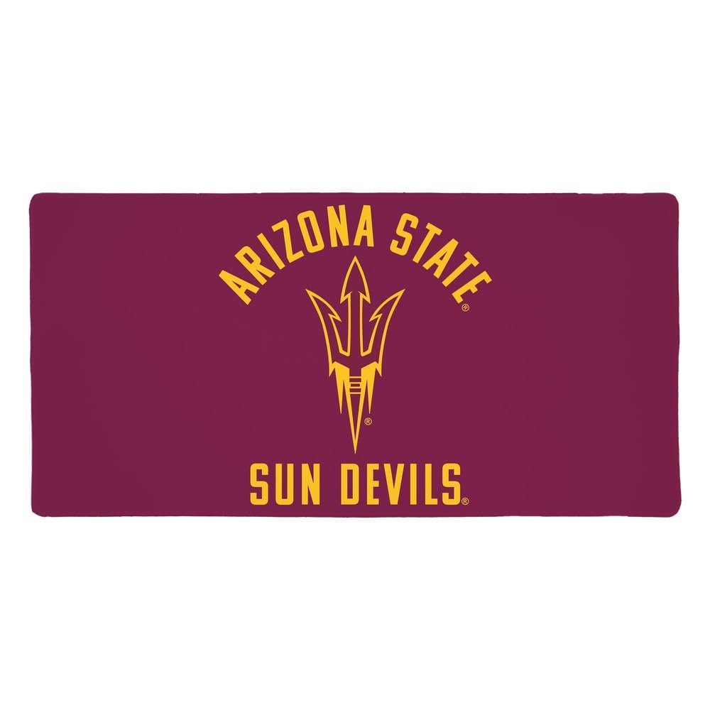 Arizona State University Sun Devils Logo Large Gaming Mouse Pad Desk Mat with Stitched Edges, Non-Slip Base for Gamer, Home and Office, 31.5 x 15.7