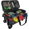 Pyramid Path Pro Deluxe Double Roller Bowling Bag (Paint Splash) view 2
