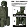LASVENIS Quick Release Tactical Vest for Men, Adjustable Breathable Weighted Tactical Vest for Training view 4
