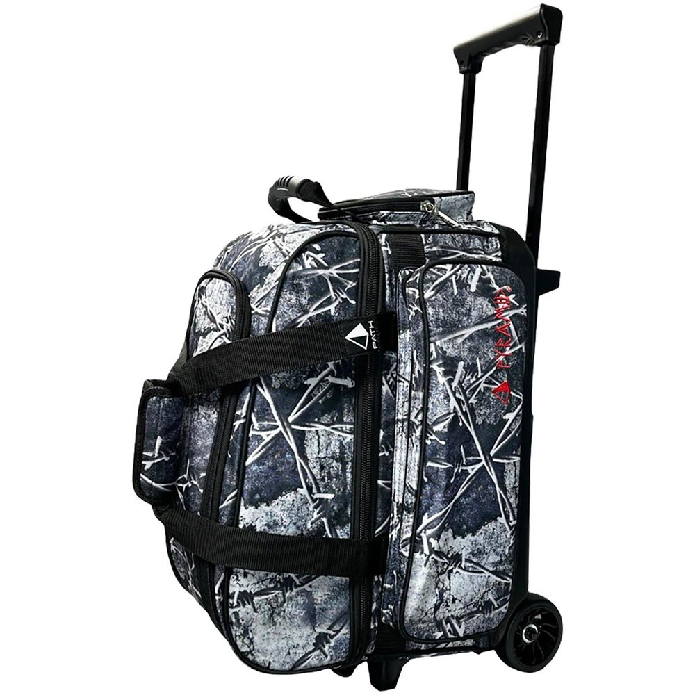 Pyramid Path Pro Deluxe Double Roller Bowling Bag (Barbed Wire)