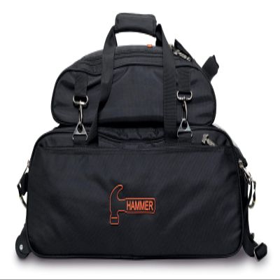 Hammer Premium Slim Triple Tote with Pouch - Black