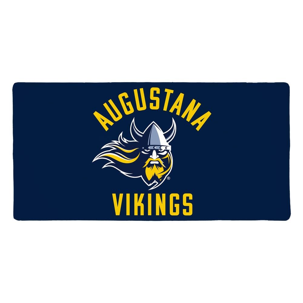 Augustana University Vikings Logo Large Gaming Mouse Pad Desk Mat with Stitched Edges, Non-Slip Base for Gamer, Home and Office, 31.5 x 15.7