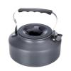 1.1L Camping Kettle, Aluminum Teapot, Portable Coffee Pot, Camping Picnic Stove Top, Compact Lightweight Water Kettle, with Mesh Bag for Bushcraft and Outdoor Campfire, Hiking (-H10021) view 1