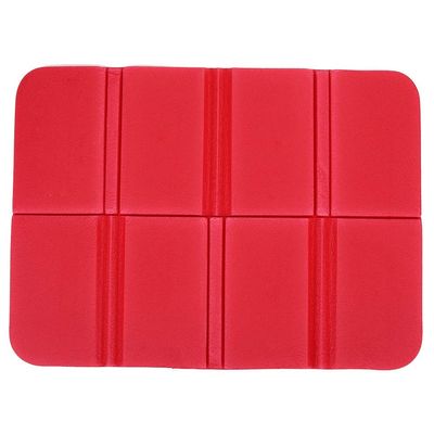 NOENNULL Portable Lightweight Mini Folding Mat, Foam Sitting Pad for Outdoor Activities, Foldable Kneeling and Seat Cushion for Comfort (Red)