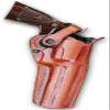 Premium Leather Three Slot Belt Holster with Retention Strap Fits S&W N-Frame .44 Model 629/29 Classic Full Underlug Barrel 5", R/H Draw, Brown Color #1261# view 1