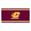 Central Michigan University CMU Chippewas Primary Logo Stripes Large Gaming Mouse Pad Desk Mat with Stitched Edges, Non-Slip Base for Gamer, Home and Office, 31.5 x 15.7 view 1