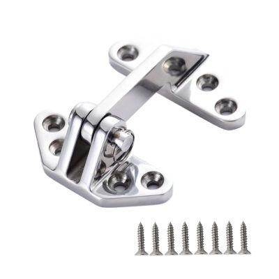 Vleant 316 Stainless Steel Hatch Hinges (1 Pack) - 92 * 73mm Marine Grade Heavy-Duty Long Reach Door Hinges with Removable Pin & 8 Screws - Hardware for Boats, Yachts and RVs
