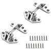 Vleant 316 Stainless Steel Hatch Hinges (1 Pack) - 92 * 73mm Marine Grade Heavy-Duty Long Reach Door Hinges with Removable Pin & 8 Screws - Hardware for Boats, Yachts and RVs view 2