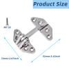 Vleant 316 Stainless Steel Hatch Hinges (1 Pack) - 92 * 73mm Marine Grade Heavy-Duty Long Reach Door Hinges with Removable Pin & 8 Screws - Hardware for Boats, Yachts and RVs view 3