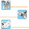 Vleant 316 Stainless Steel Hatch Hinges (1 Pack) - 92 * 73mm Marine Grade Heavy-Duty Long Reach Door Hinges with Removable Pin & 8 Screws - Hardware for Boats, Yachts and RVs view 4