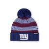 FOCO New York Giants NFL Womens Cozy Knit Metallic Thread Pom Beanie view 1