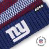FOCO New York Giants NFL Womens Cozy Knit Metallic Thread Pom Beanie view 3