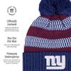 FOCO New York Giants NFL Womens Cozy Knit Metallic Thread Pom Beanie view 4