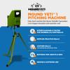 Mound Yeti-1 Baseball Softball Pitching Machine, 30 to 60 MPH Youth and Adult Single Wheel Pitching Machine for Baseball and Softball, Training Equipment, YETI-1 view 2