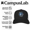 California State University San Marcos Primary Logo Official Collegiate Team Logo Adjustable Snapback Trucker Hat - Unisex for Men and Women, Black view 2