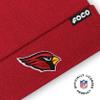 FOCO Arizona Cardinals NFL Basic Primary Logo Pom Beanie - Dark Red view 3