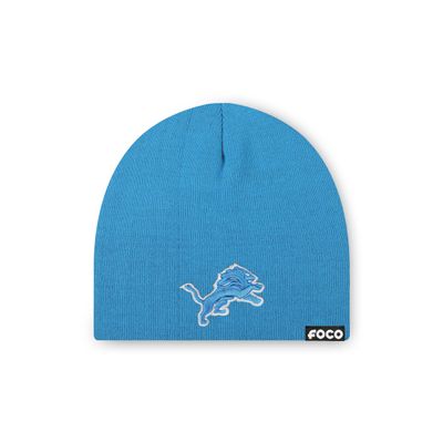 FOCO Carolina Panthers NFL Basic Primary Logo Skull Beanie - Glacier Blue