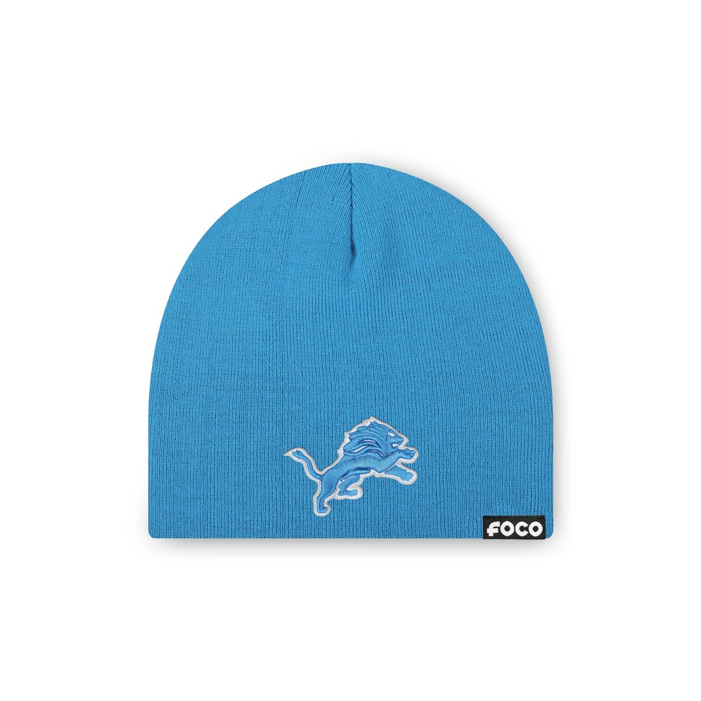 FOCO Carolina Panthers NFL Basic Primary Logo Skull Beanie - Glacier Blue