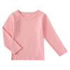 Boys Girls Long Sleeve T-Shirts Teenager Soft Cotton Basic Layering Tee Tops Undershirts (Pink,13-14Years) view 1