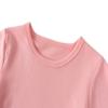 Boys Girls Long Sleeve T-Shirts Teenager Soft Cotton Basic Layering Tee Tops Undershirts (Pink,13-14Years) view 3