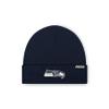 FOCO Seattle Seahawks NFL Basic Primary Logo Beanie - Navy view 1