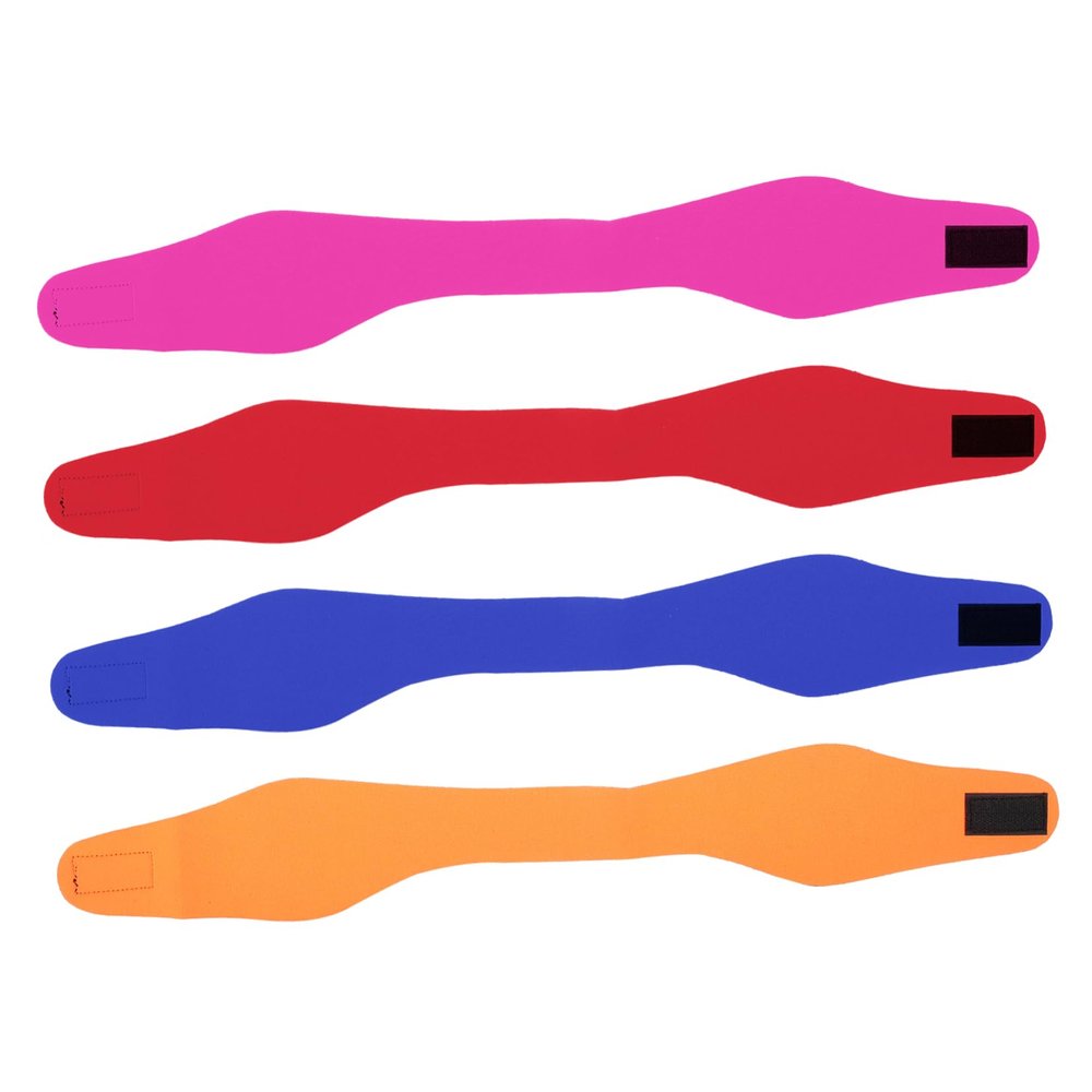 NAMOARLY 4pcs Adjustable Ear Covers for Women Boys and Girls of Stretchy Sweat Headband Adhesive for Swimming Bathing