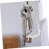 POPETPOP 2pcs Carabiner Keychain Key Clip Key Holder for Duty Belt Titanium Pendant view 3