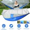 JHshop Camping Hammock, Portable Hammocks, Portable Double Hammock with Net, 2 Person Hammock, for Outdoor Hiking Survival Travel,Hammock Tent for Outside view 4