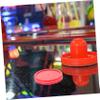 KOMBIUDA 6pcs Vibrant Color Ice Hockey Pucks for Indoor Game Tables Smooth Sliding Plastic Replacement Pucks for All Ages Desktop Ice Hockey Fun view 4