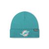 FOCO Miami Dolphins NFL Basic Primary Logo Beanie - Neptune view 1