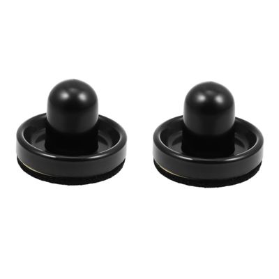 HANABASS 2sets Air Hockey Replacement Accessories Ergonomic Paddles and Strikers for Tables Thick for Indoor Fun