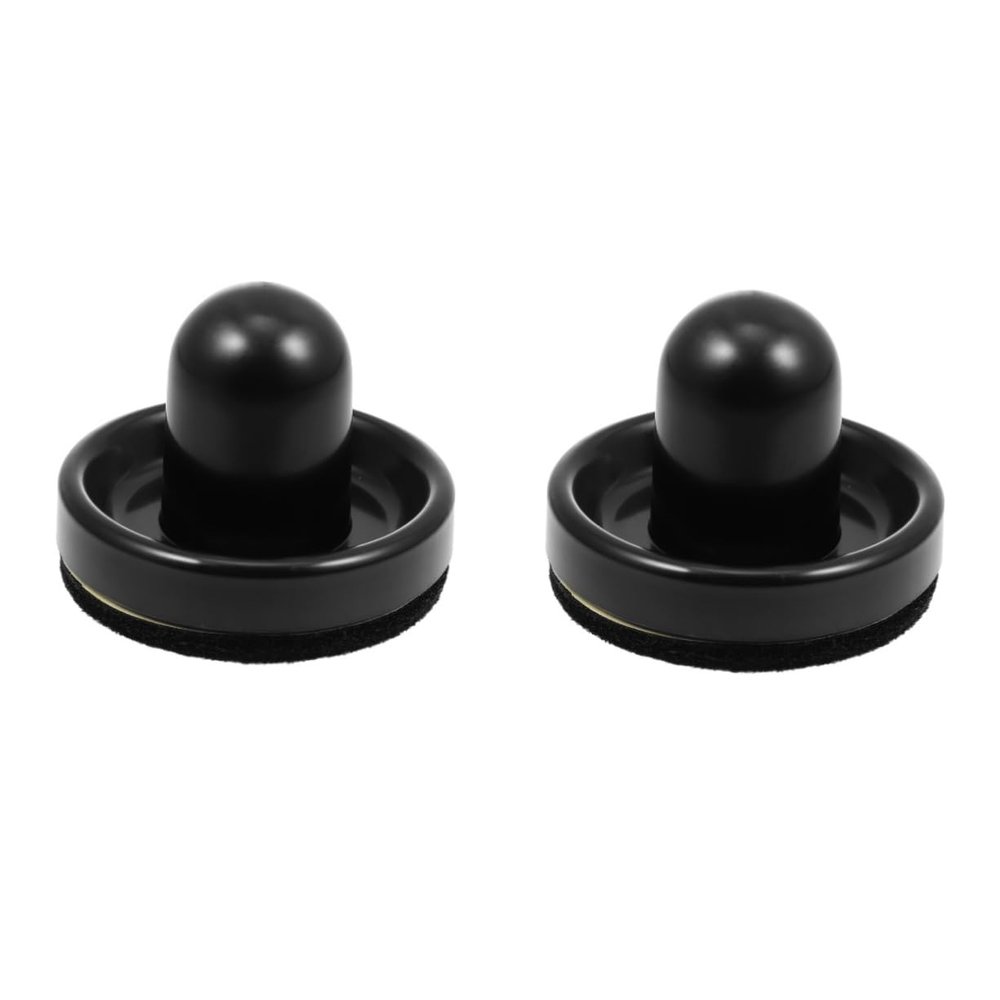 HANABASS 2sets Air Hockey Replacement Accessories Ergonomic Paddles and Strikers for Tables Thick for Indoor Fun