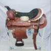 A H SADDLERY Horse Saddle American Leather Flex Tree Trail & Pleasure |American Saddle Horse |Leather Saddle |Saddle for Horses |Horse Saddle Western I Seat Size- 9" inches (8"-12")_195 view 2