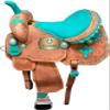 A H SADDLERY Horse Saddle American Leather Flex Tree Trail & Pleasure |American Saddle Horse |Leather Saddle |Saddle for Horses |Horse Saddle Western I Seat Size- 11.5" inches (8"-12")_199 view 1