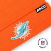 FOCO Miami Dolphins NFL Basic Primary Logo Pom Beanie - Orange view 3