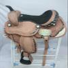 A H SADDLERY Horse Saddle American Leather Flex Tree Trail & Pleasure |American Saddle Horse |Leather Saddle |Saddle for Horses |Horse Saddle Western I Seat Size- 10" inches (10"-18")_197 view 1
