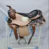 A H SADDLERY Horse Saddle American Leather Flex Tree Trail & Pleasure |American Saddle Horse |Leather Saddle |Saddle for Horses |Horse Saddle Western I Seat Size- 8.5" inches (8"-12")_196 view 1