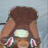 A H SADDLERY Horse Saddle American Leather Flex Tree Trail & Pleasure |American Saddle Horse |Leather Saddle |Saddle for Horses |Horse Saddle Western I Seat Size- 11.5" inches (10"-13")_198 view 3