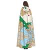 AKDODK Republic of Uzbekistan flag map03 Print Hooded Robe Cloak Halloween Cosplay Costumes for Adult Men Women Dark Party Capes view 4