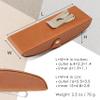Women's Hard Glasses Case with Floral Embossing  Premium PU Leather with Soft Felt Lining, Magnetic Closure & Belt Clip  Stylish Eyewear Pouch for Sunglasses and Reading Glasses F5039BR view 2