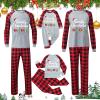Christmas Pajamas Couples Matching Christmas Pajamas Family Pjs Sets Plus Size Holiday Outfits Cotton Satin Silk Pijamas Navideas Familiares 2024 Festival Red Black Clothing s view 3