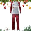 Christmas Pajamas Couples Matching Christmas Pajamas Family Pjs Sets Plus Size Holiday Outfits Cotton Satin Silk Pijamas Navideas Familiares 2024 Festival Red Black Clothing s view 4
