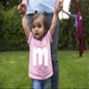 4T Light Pink Toddler Lowercase m Colorful Halloween Group Toddler T-Shirt view 3