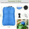 JHshop Blue Camping Hammock, Portable Hammocks, Portable Double Hammock with Net, 2 Person Hammock, for Outdoor Hiking Survival Travel,Hammock Tent for Outside view 3