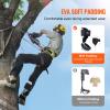 VEVOR Tree Climbing Spikes, 1 Pair Aluminum Climbing Spurs, 350lbs Load Capacity Tree Climbing Gear with Straps and Spike Protectors, Arborist Equipment for Climbers, Hunting, Fruit Picking, White view 3