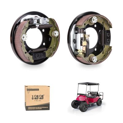 10L0L Golf Cart Brake Assembly for EZGO TXT PDS, for Yamaha G14 G16 G19 G20 G21 G22 Golf Cart, Driver Side and Passenger Side, Includes Brake Shoes, OEM 70998-G01 70998-G02