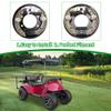 10L0L Golf Cart Brake Assembly for EZGO TXT PDS, for Yamaha G14 G16 G19 G20 G21 G22 Golf Cart, Driver Side and Passenger Side, Includes Brake Shoes, OEM 70998-G01 70998-G02 view 4